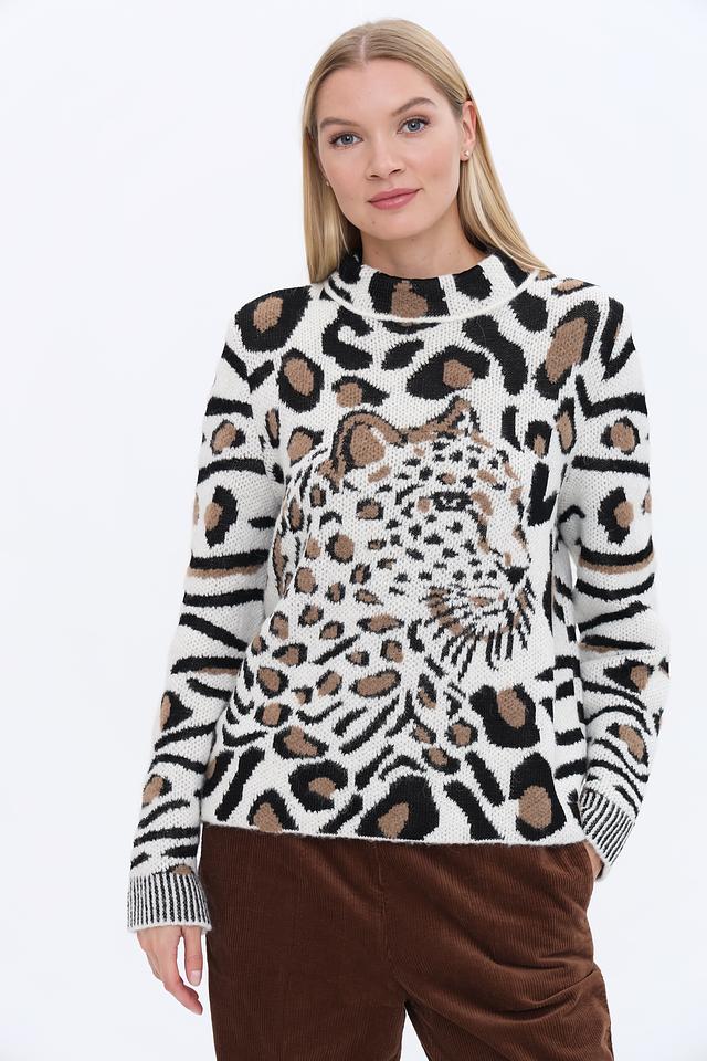 Пуловер Marc Cain леопардовый