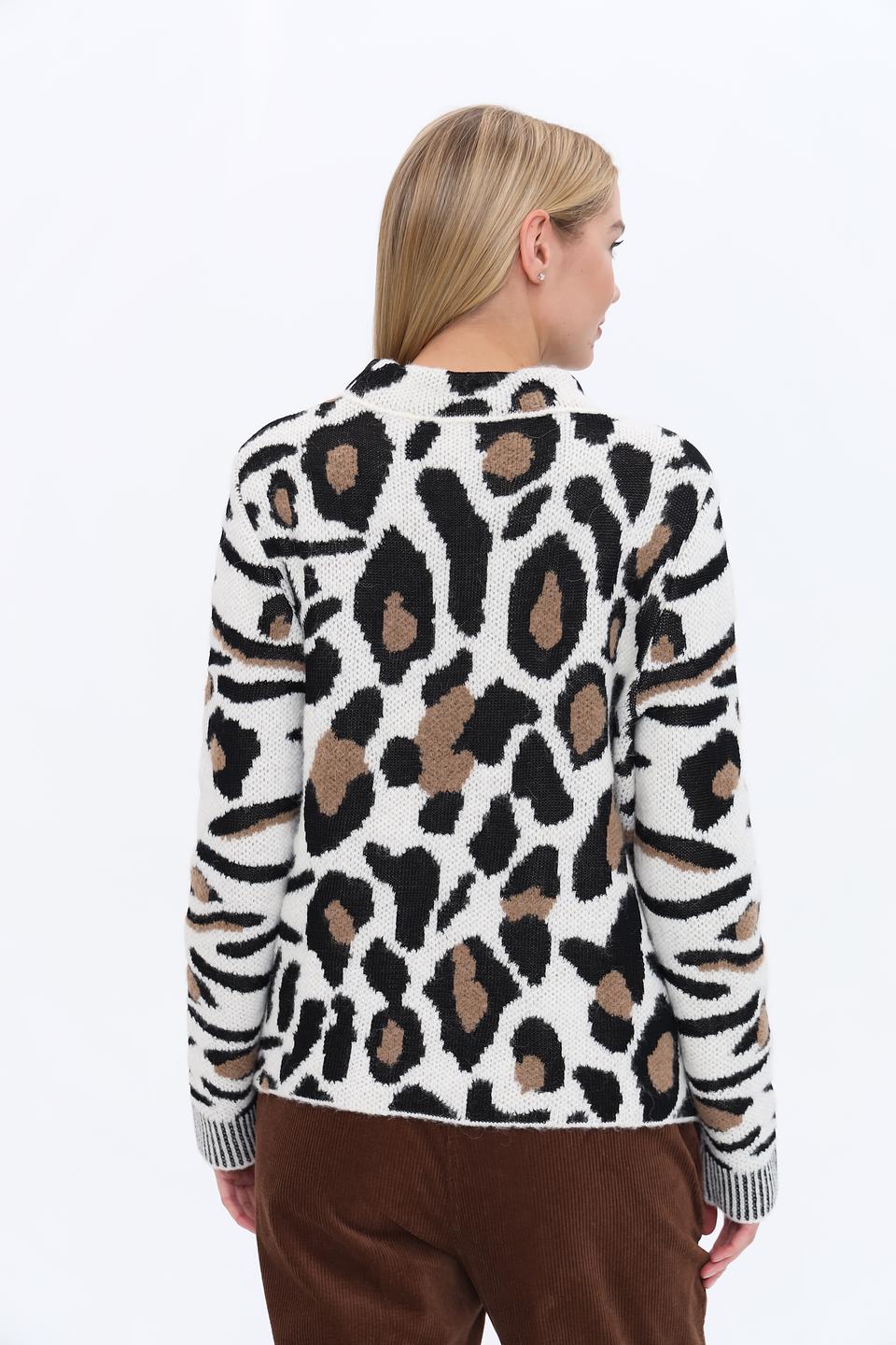 Пуловер Marc Cain леопардовый