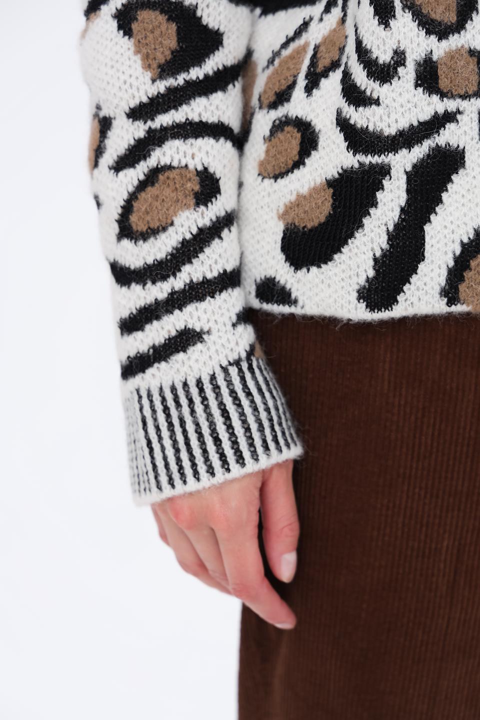 Пуловер Marc Cain леопардовый