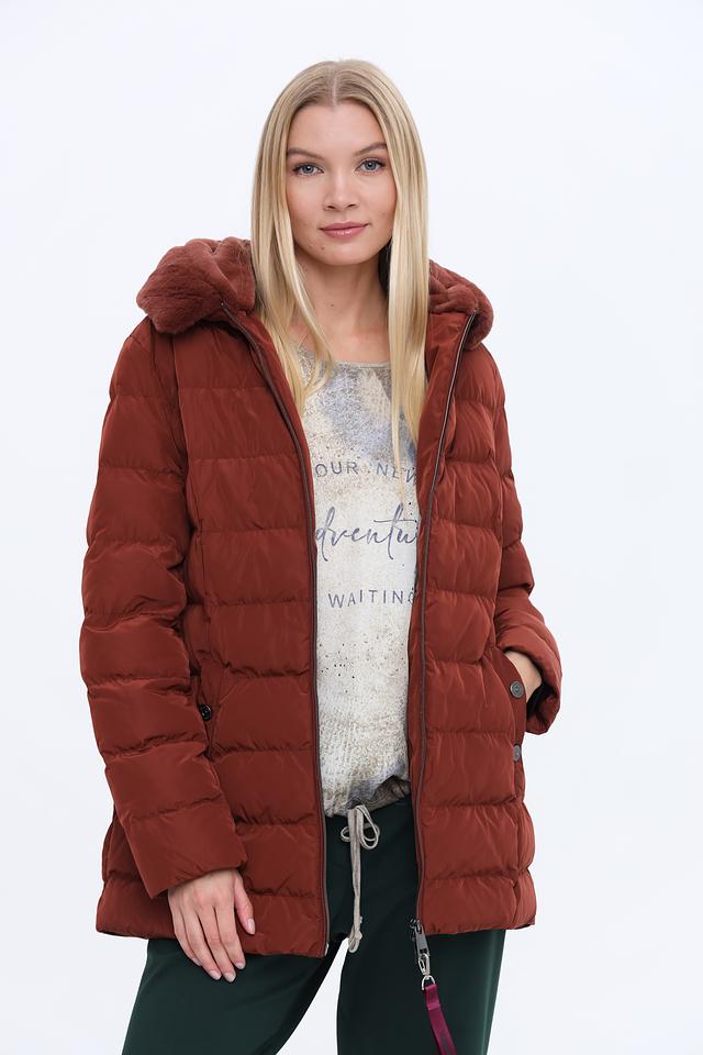 Куртка Lebek стеганая терракотовая
