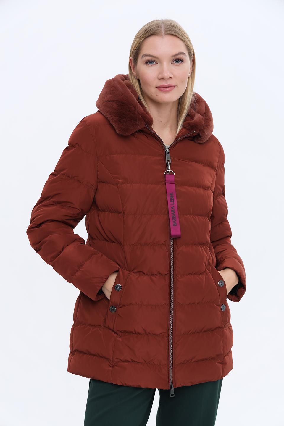 Куртка Lebek стеганая терракотовая