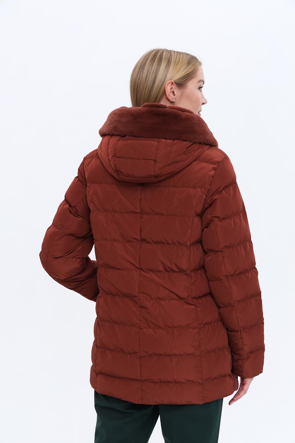 Куртка Lebek стеганая терракотовая