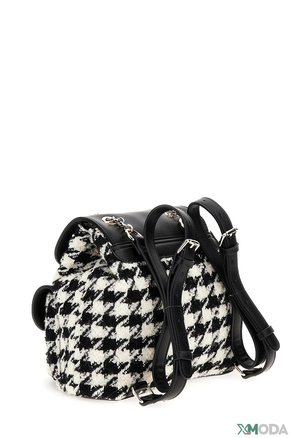 Рюкзак Guess клетка чёрно-белый