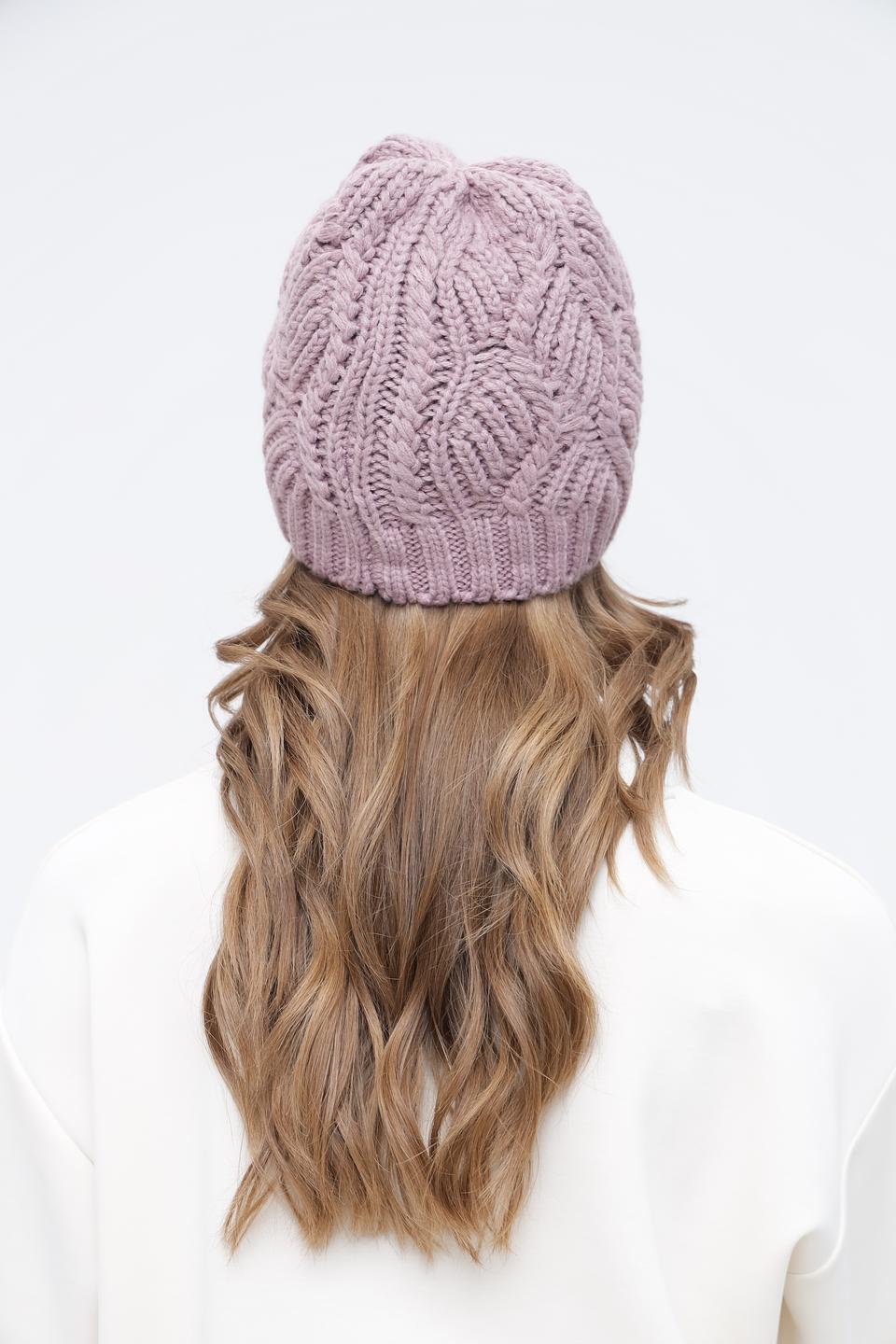 Шапка Wegener вязаная лавандовая