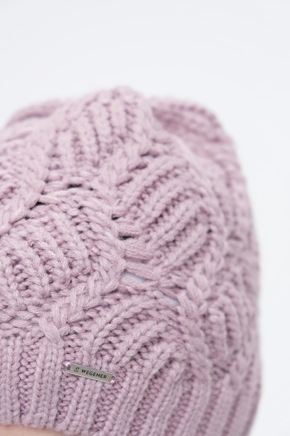 Шапка Wegener вязаная лавандовая