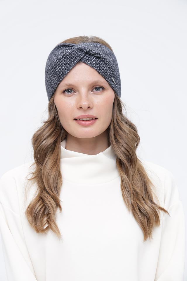 Повязка на голову Wegener вязаная серая