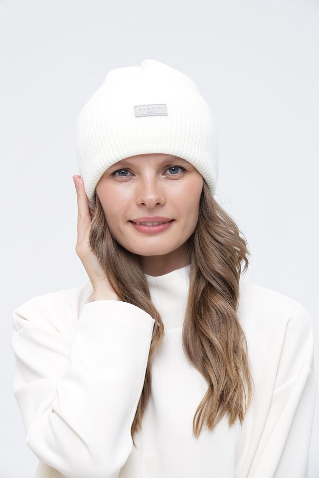 Шапка Bugatti вязаная белая