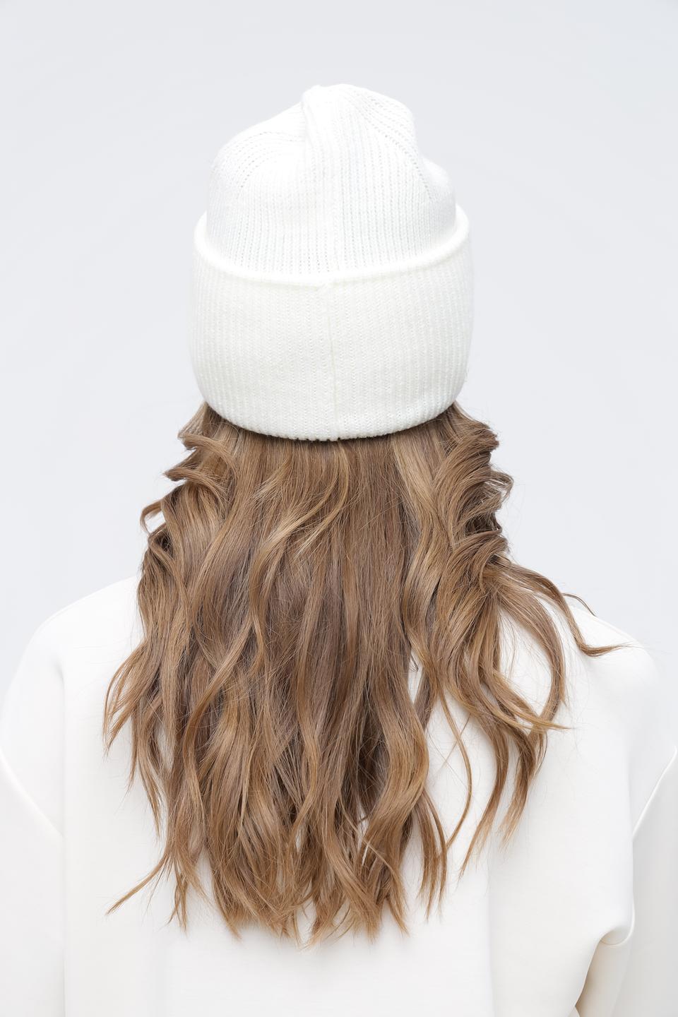 Шапка Bugatti вязаная белая