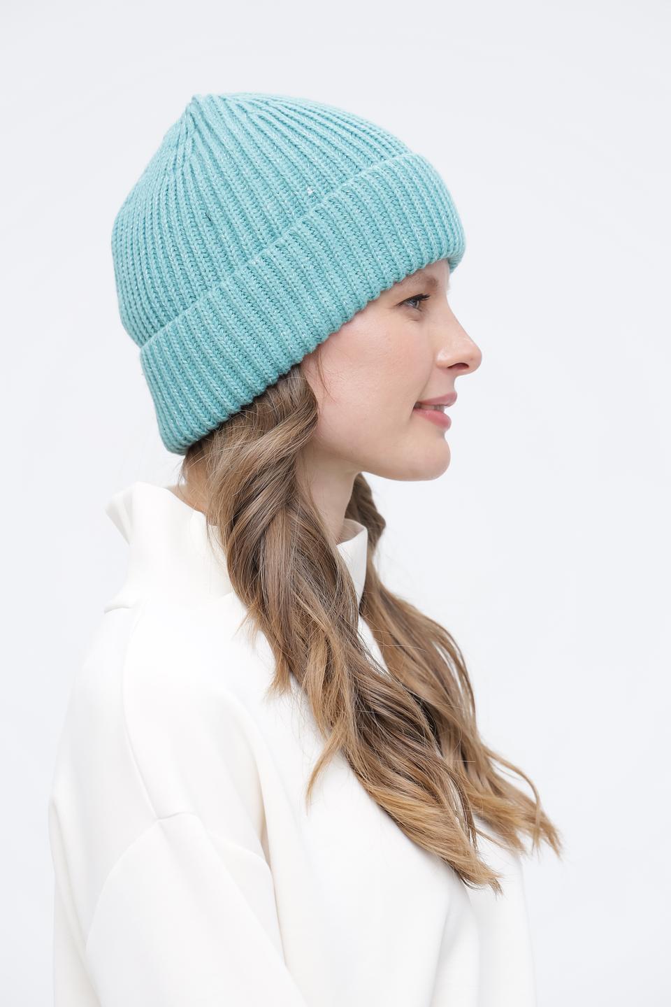 Шапка Wegener вязаная бирюзовая