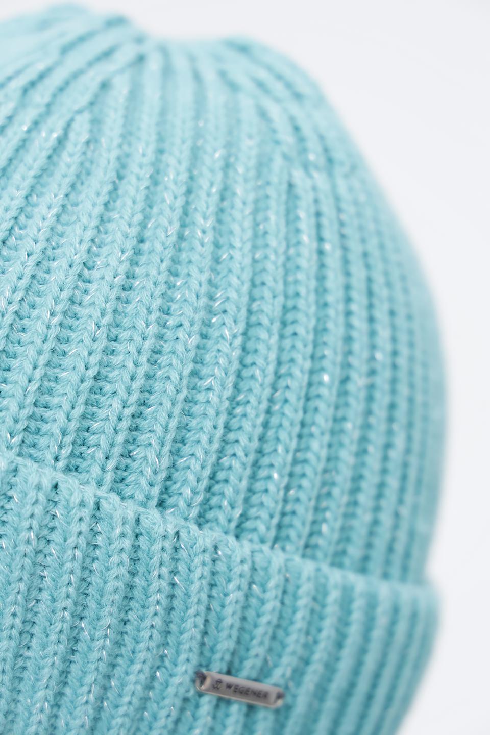 Шапка Wegener вязаная бирюзовая