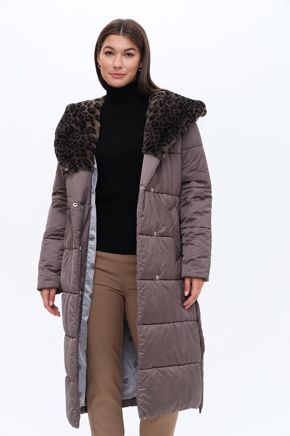 Пальто Electra style с меховым воротником