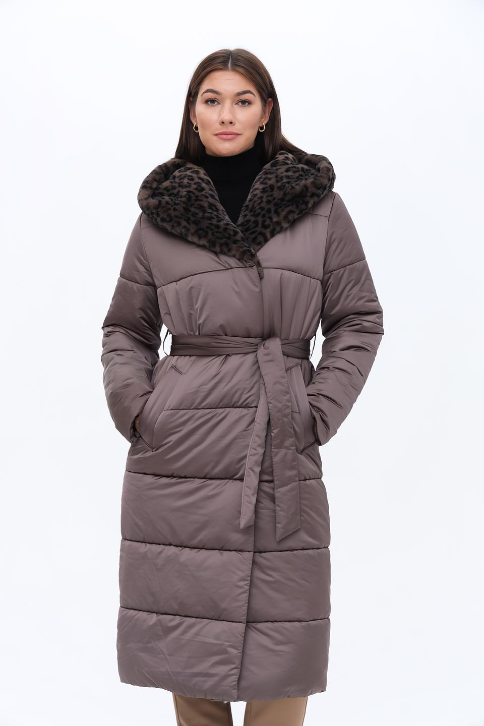 Пальто Electra style с меховым воротником