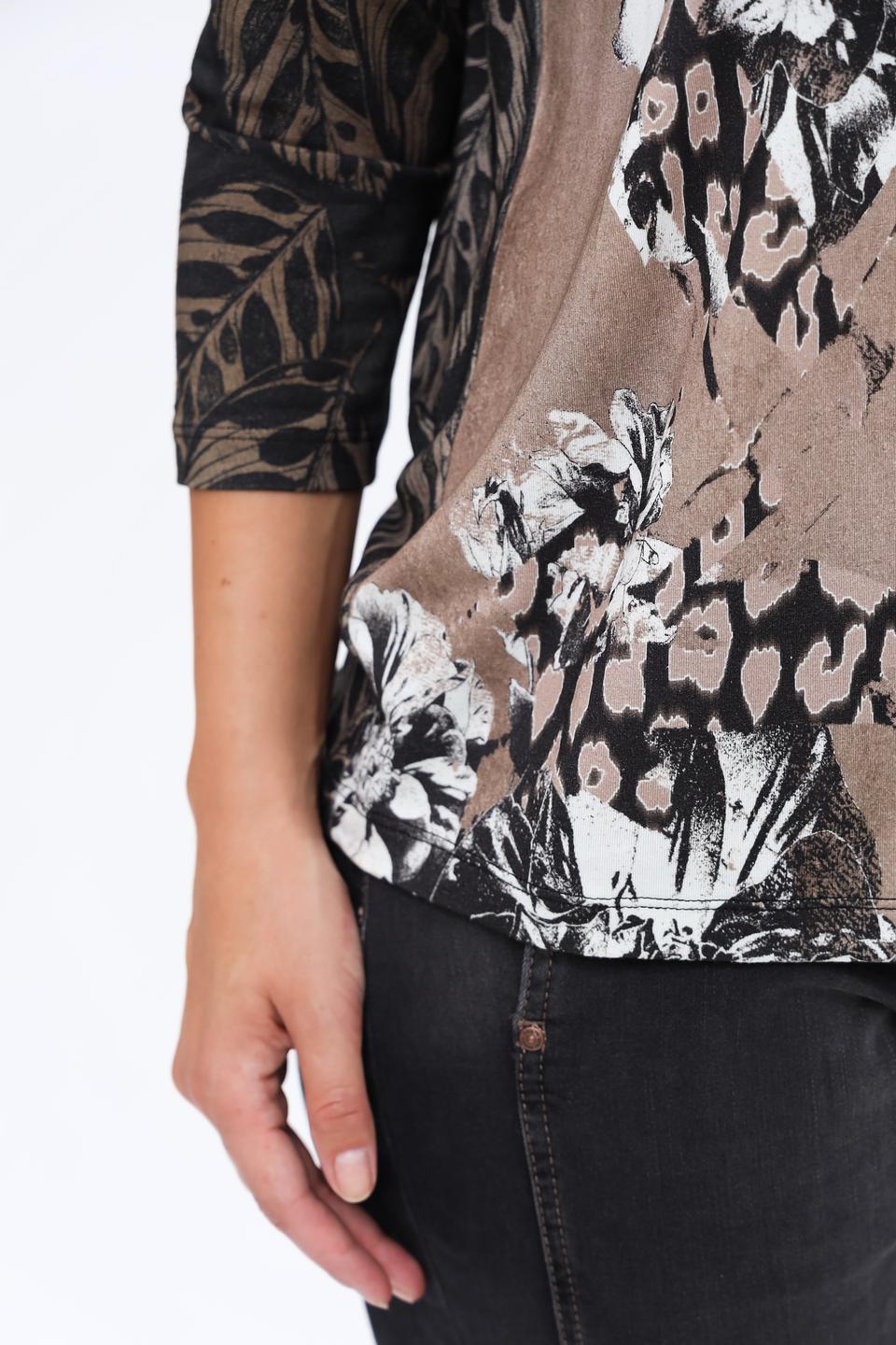 Лонгслив Frank Walder с цветочным принтом