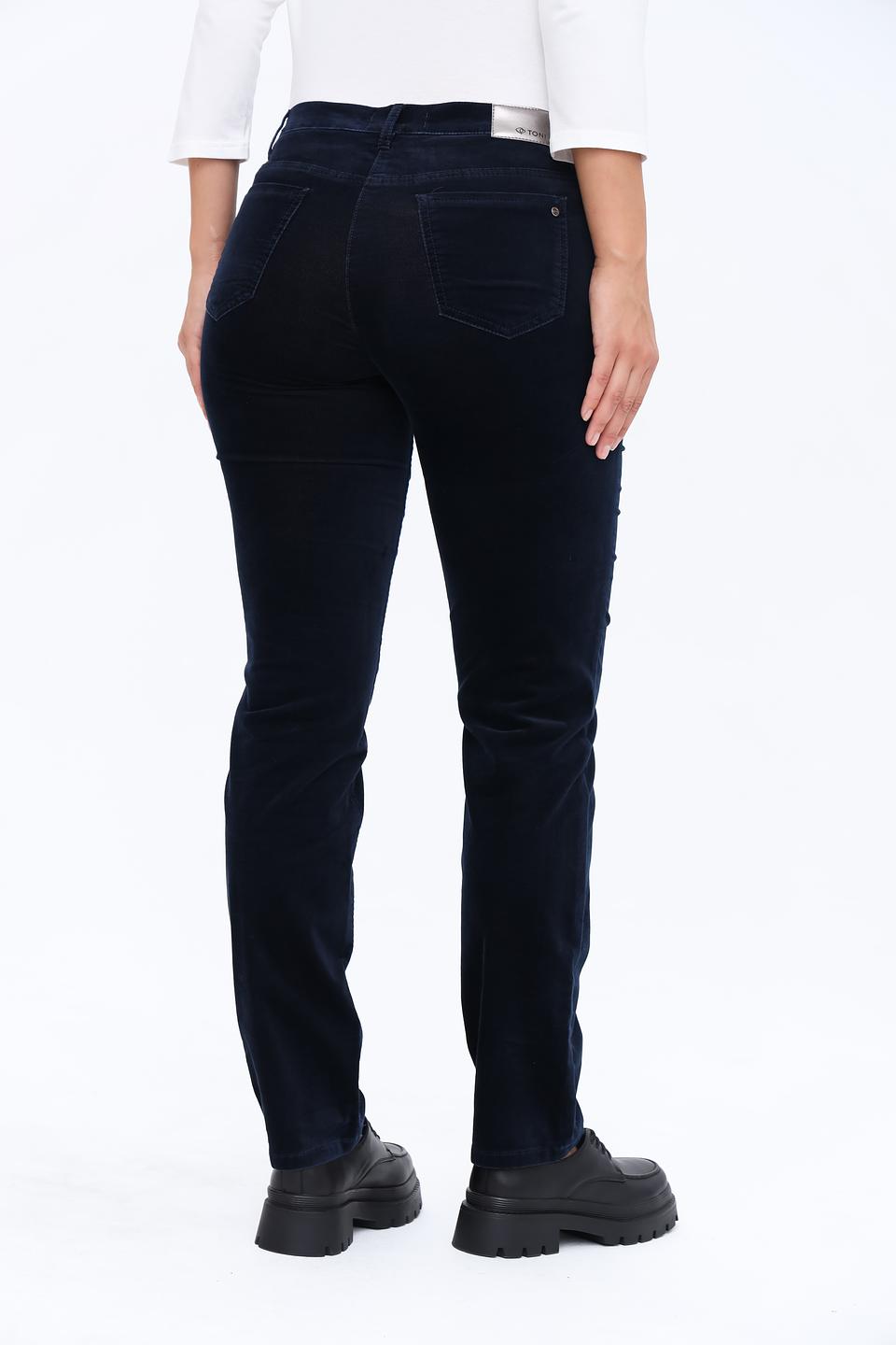 Брюки вельветовые Toni collection тёмно-синие