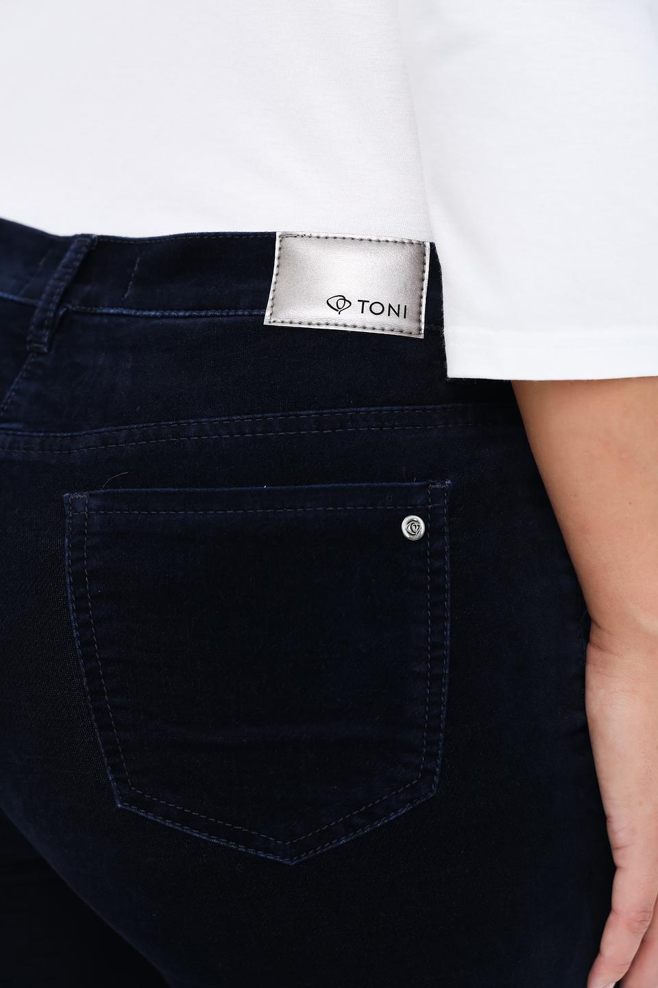 Брюки вельветовые Toni collection тёмно-синие