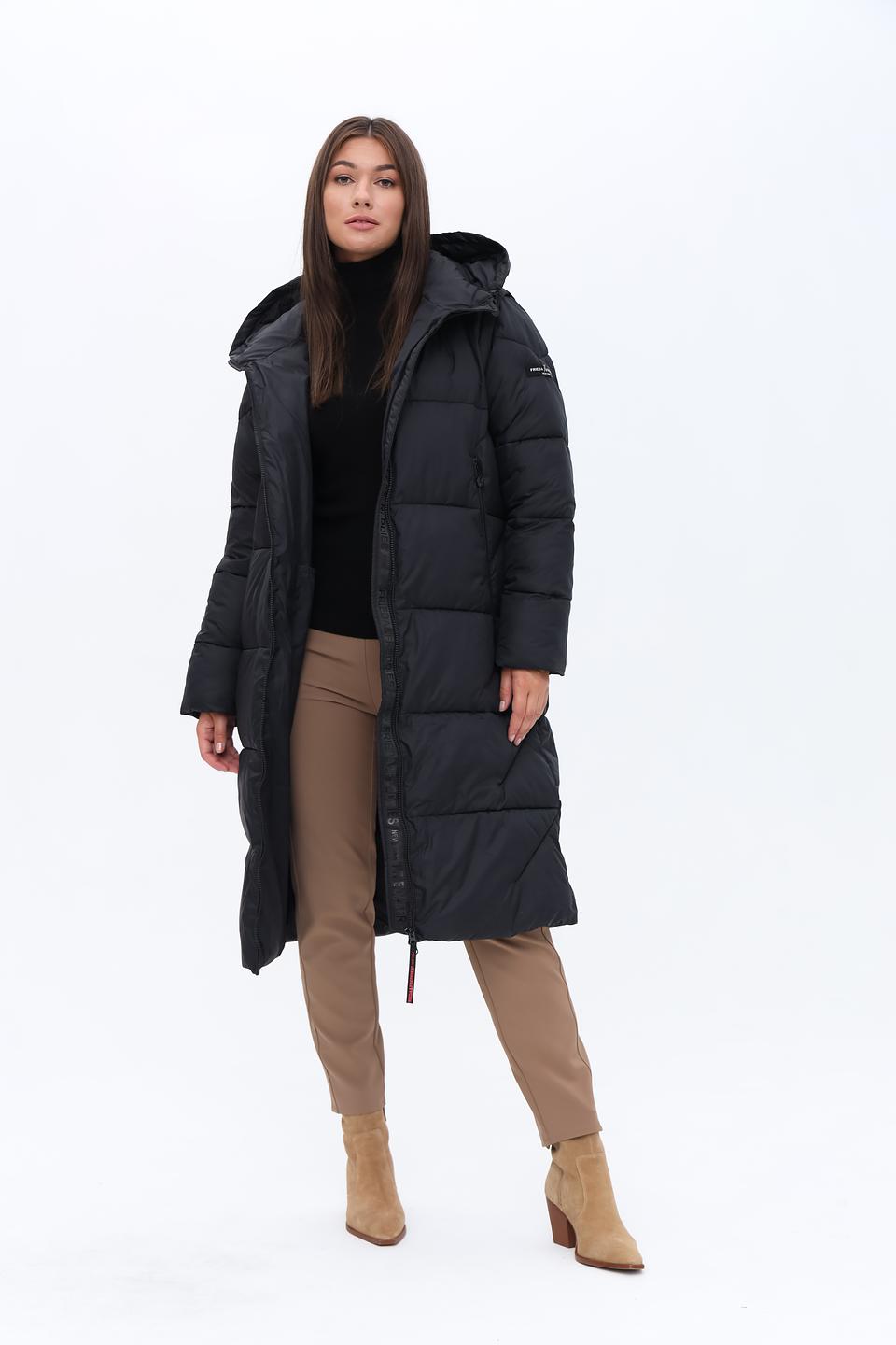 Пальто Frieda and Freddies чёрное стеганое