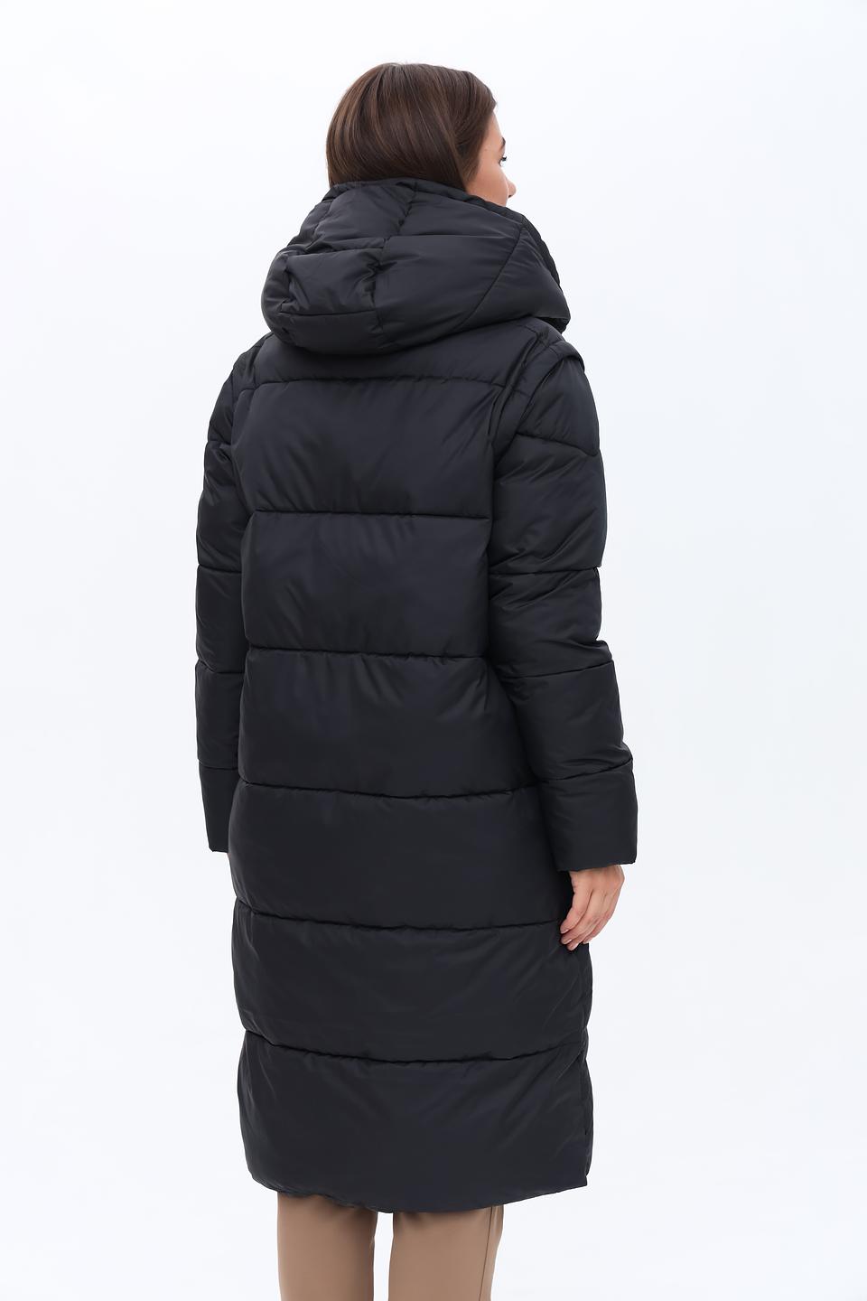 Пальто Frieda and Freddies чёрное стеганое