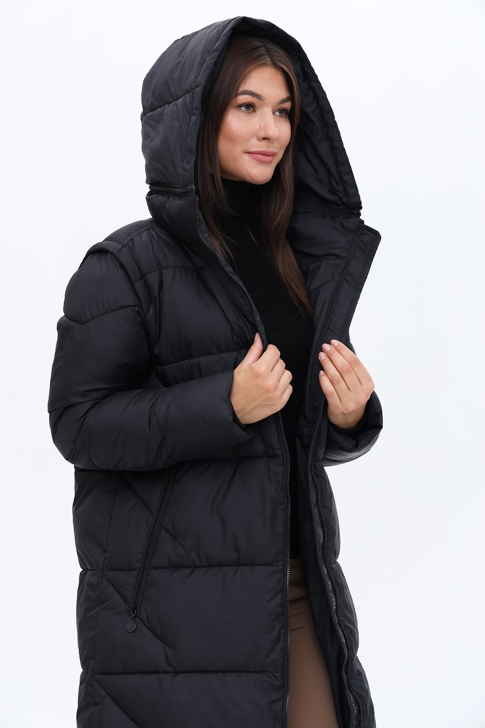 Пальто Frieda and Freddies чёрное стеганое