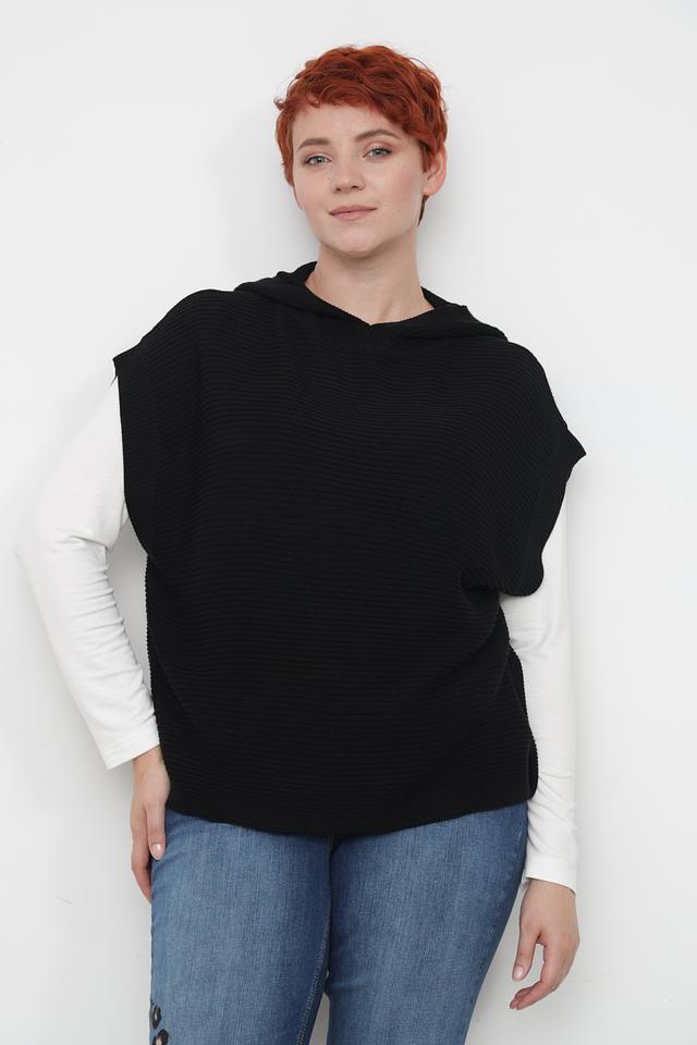 Жилет Doris Streich чёрный с капюшоном