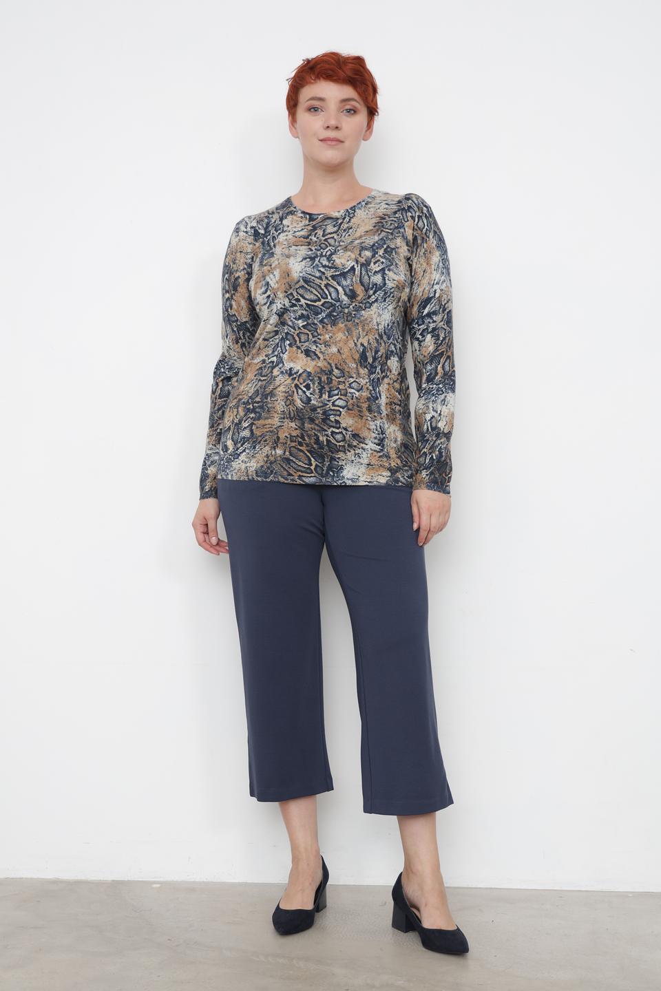 Пуловер Lebek с принтом