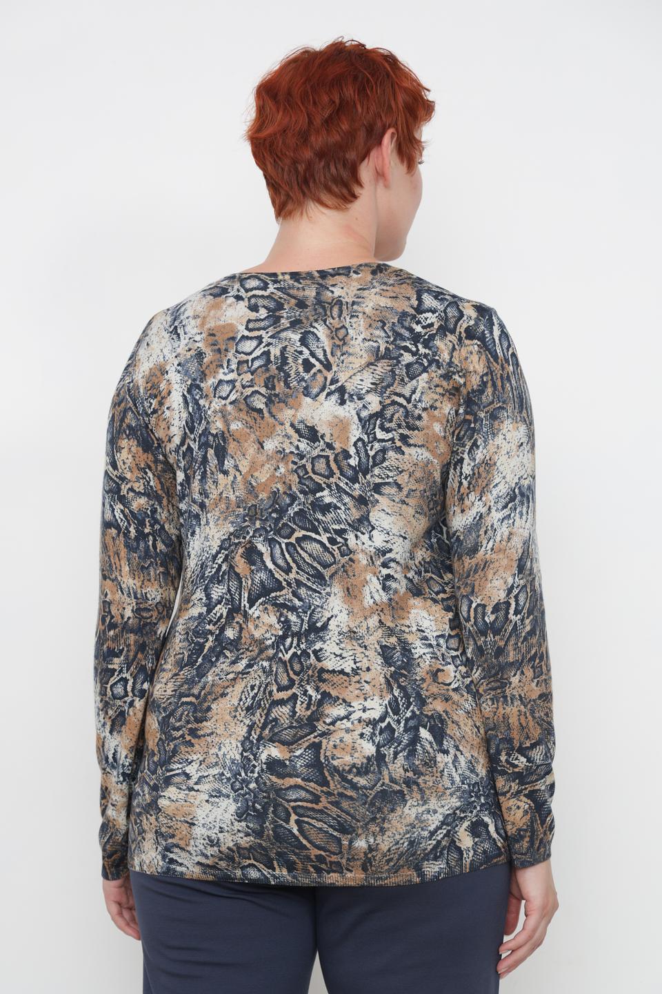 Пуловер Lebek с принтом