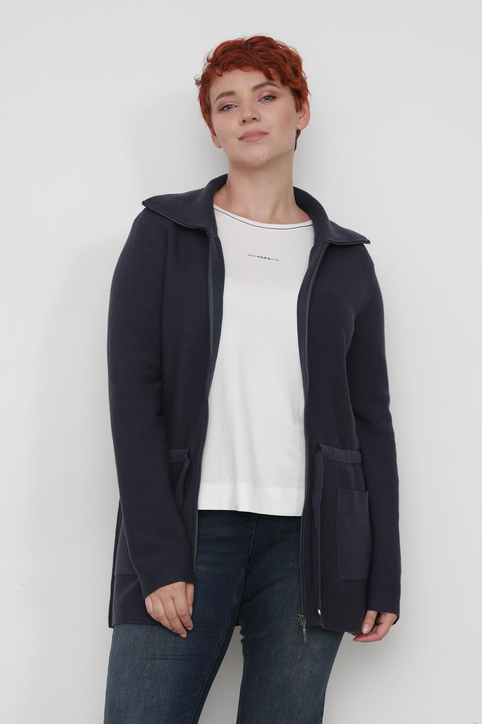 Жакет Lebek с карманами тёмно-синий
