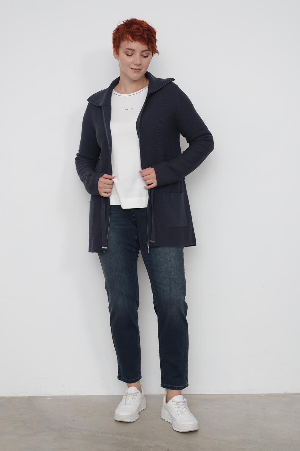 Жакет Lebek с карманами тёмно-синий