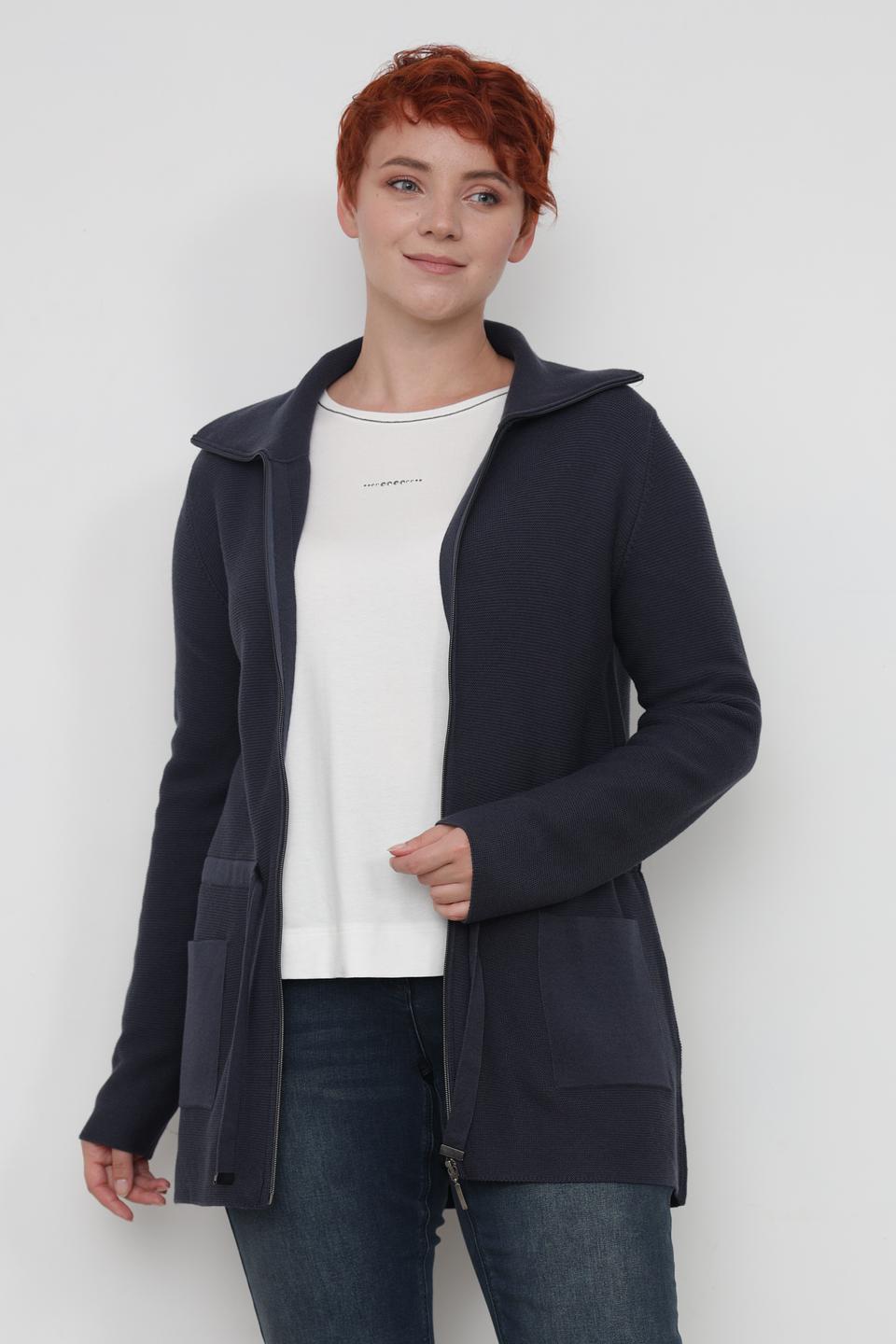 Жакет Lebek с карманами тёмно-синий