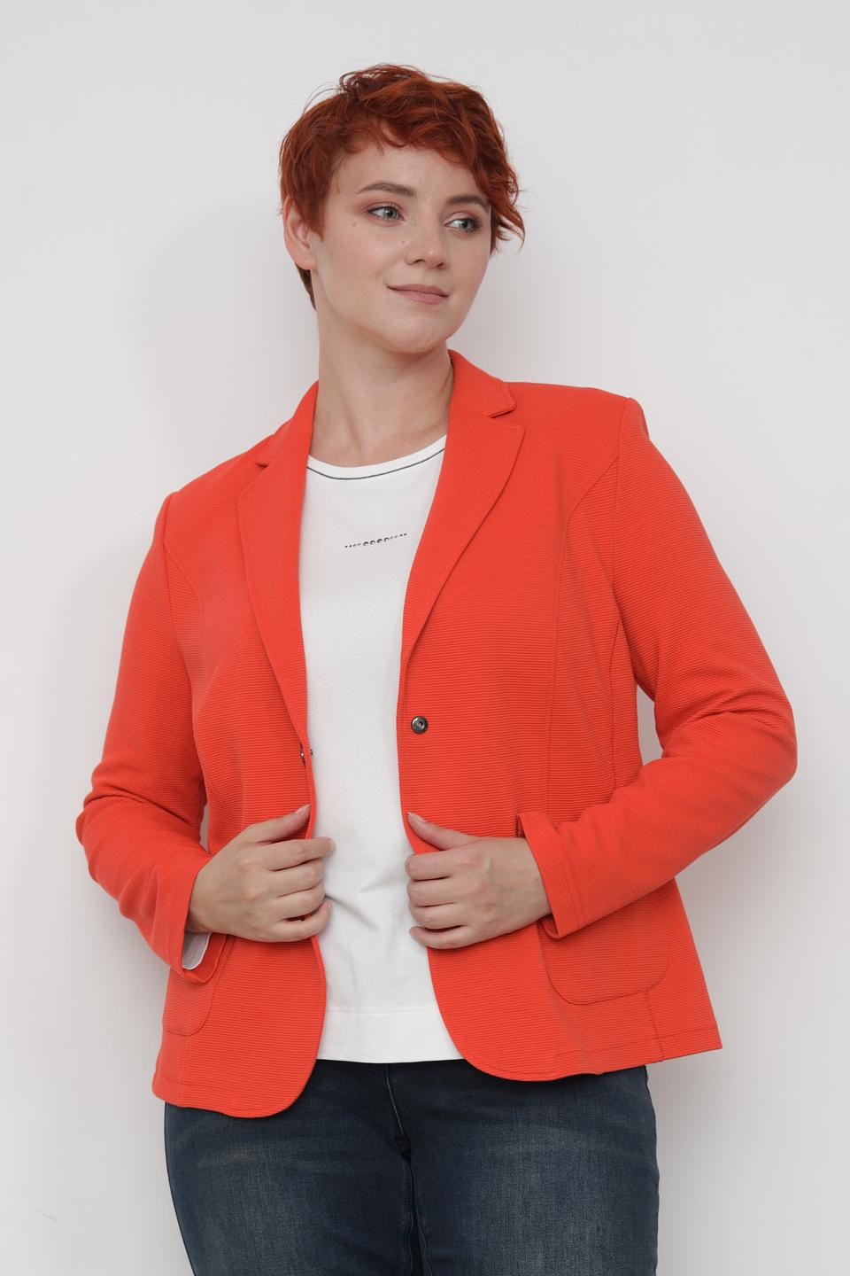 Жакет Lebek оранжевый приталенный
