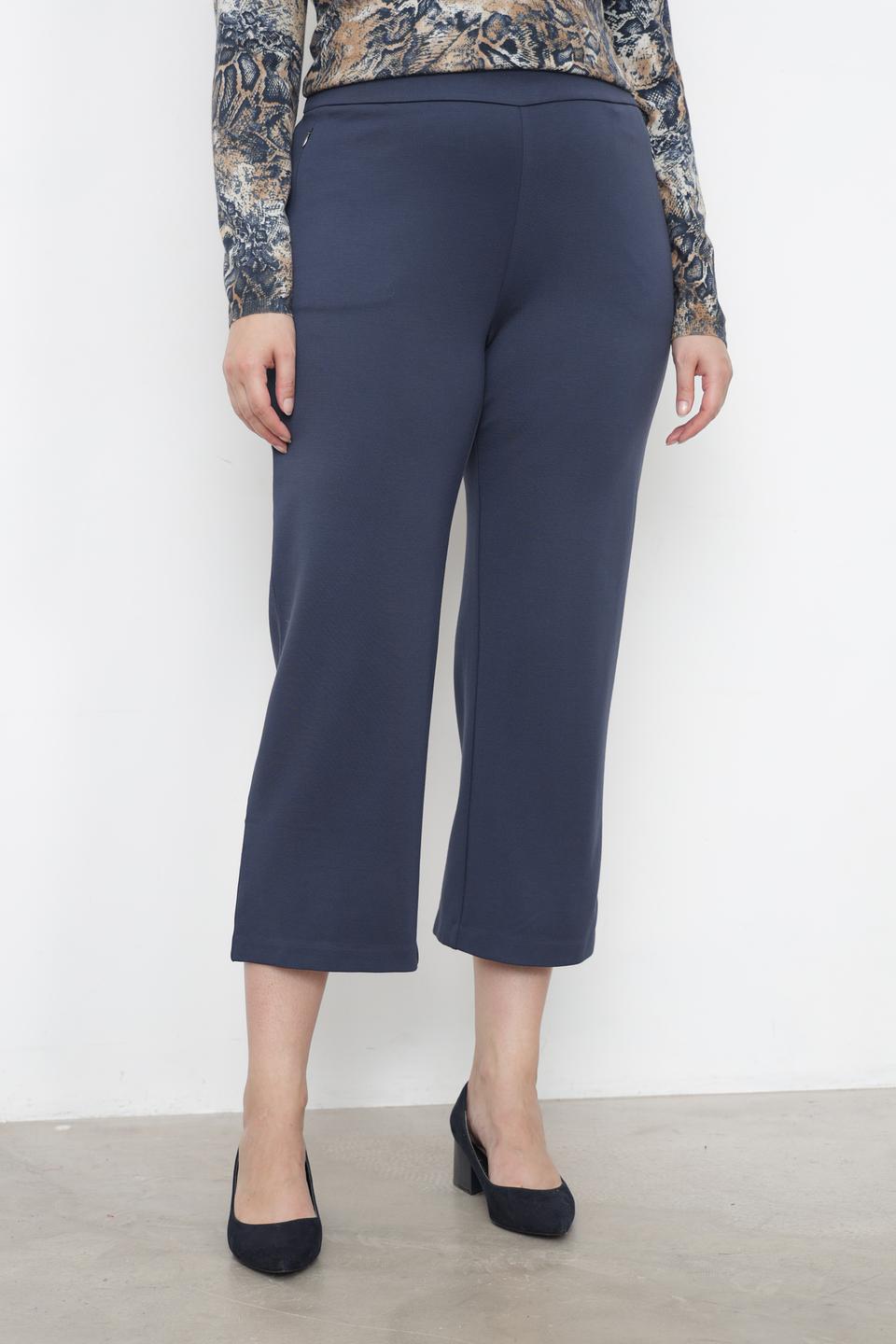 Брюки кюлоты Lebek темно-синие