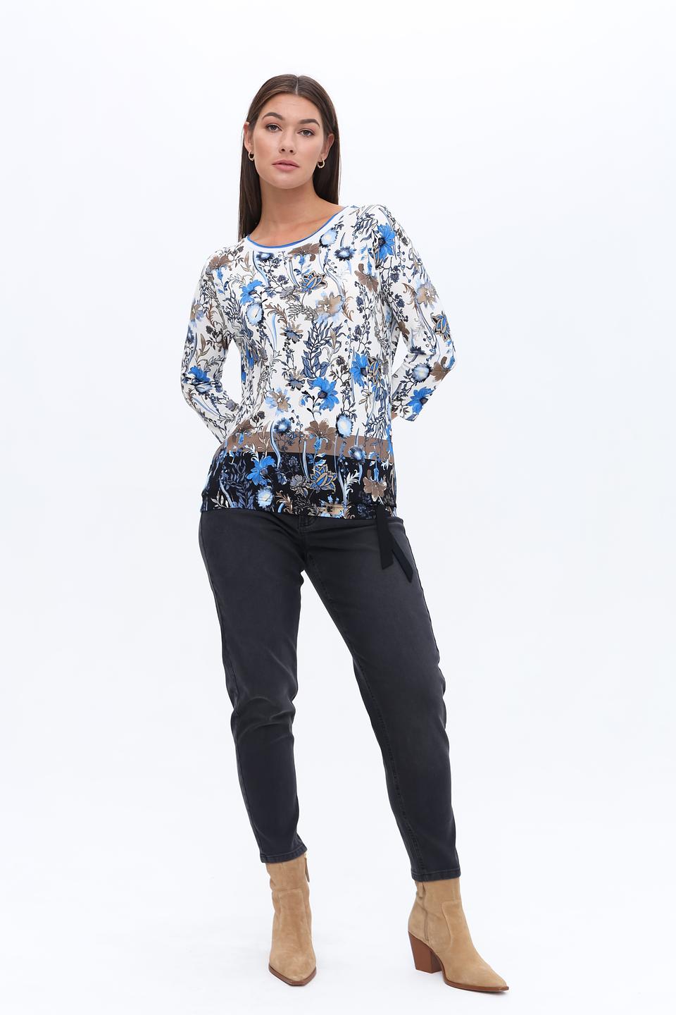 Джинсы Taifun серые mom fit