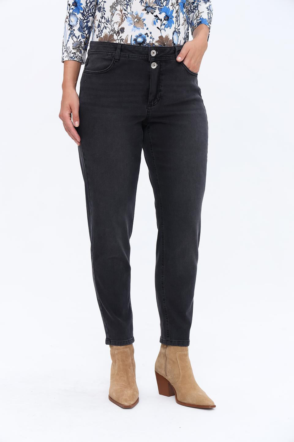 Джинсы Taifun серые mom fit