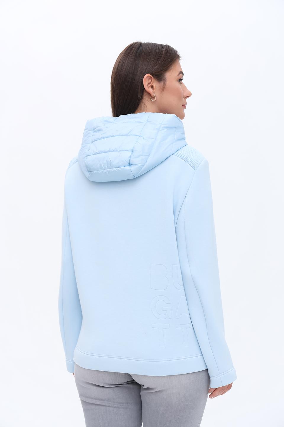 Толстовка Bugatti голубая на молнии