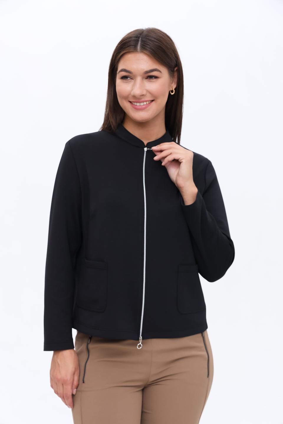 Жакет Frank Walder чёрный на молнии