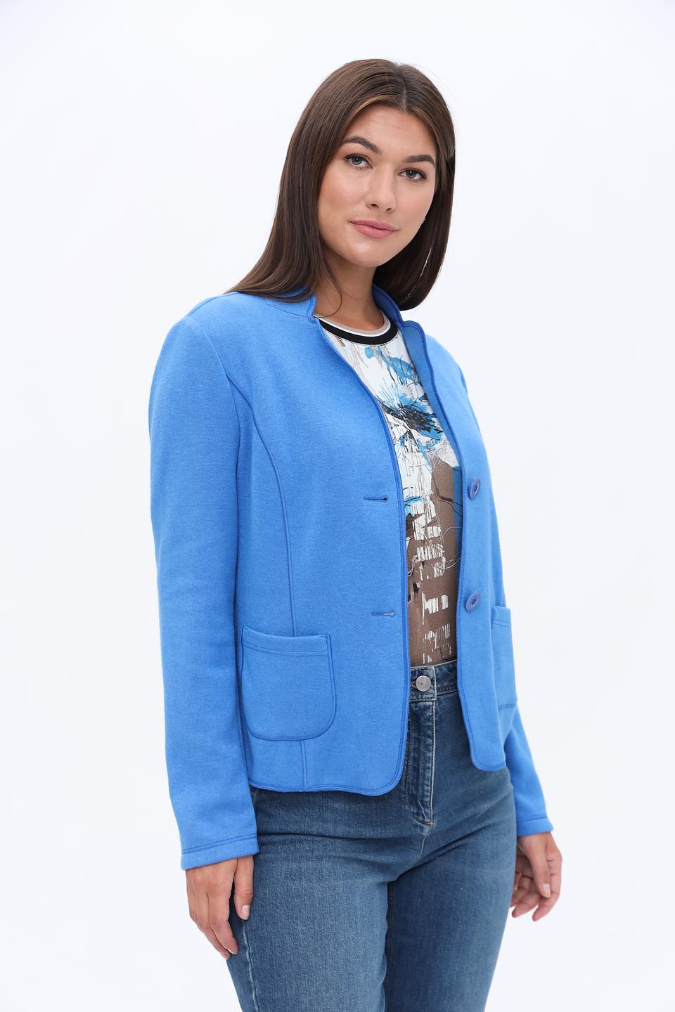 Жакет Frank Walder голубой приталенный