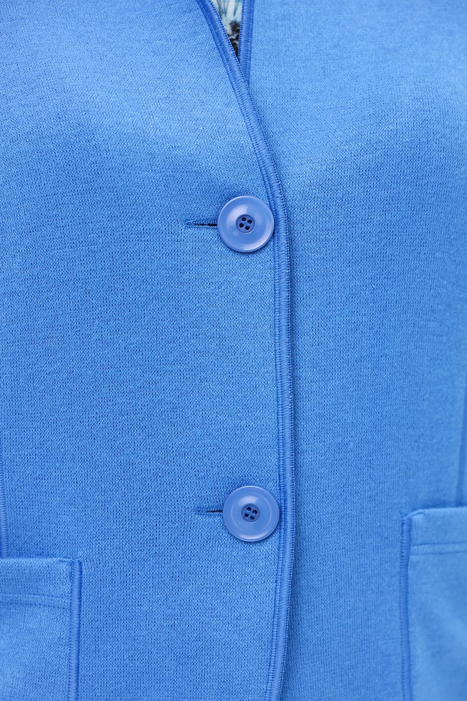 Жакет Frank Walder голубой приталенный