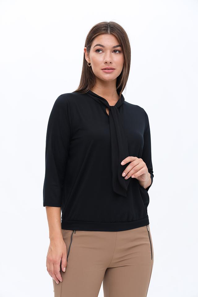 Блуза Frank Walder с завязкой чёрная