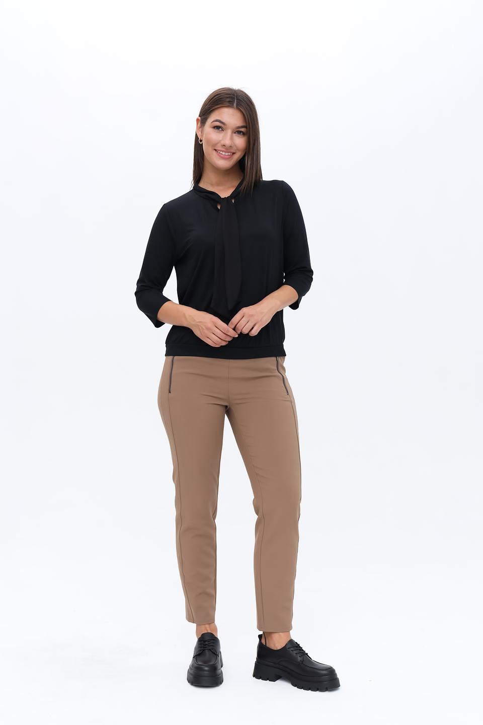 Блуза Frank Walder с завязкой чёрная