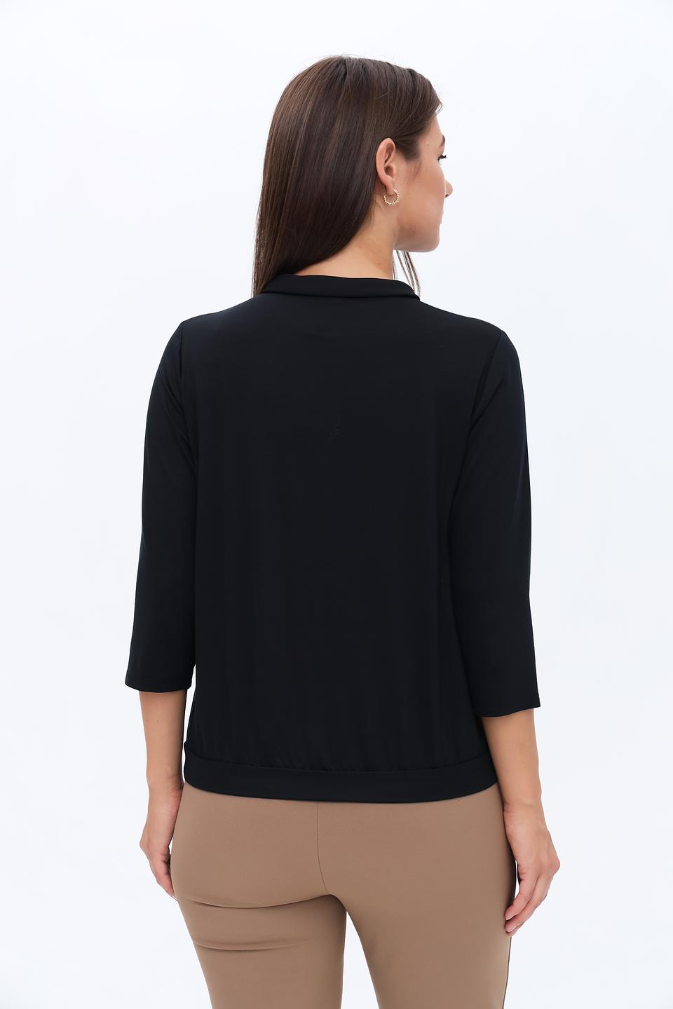 Блуза Frank Walder с завязкой чёрная