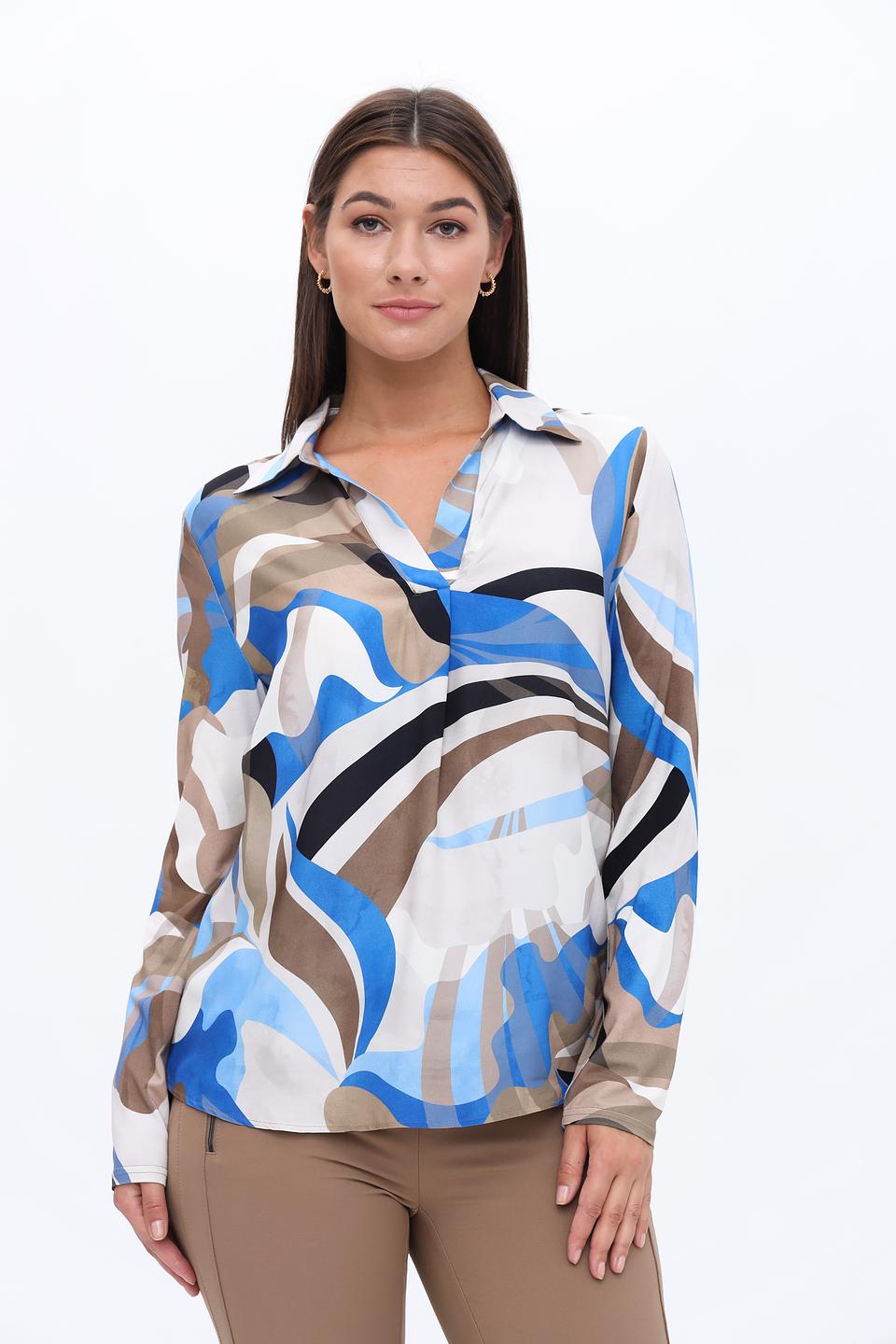 Блуза Frank Walder с абстрактным принтом