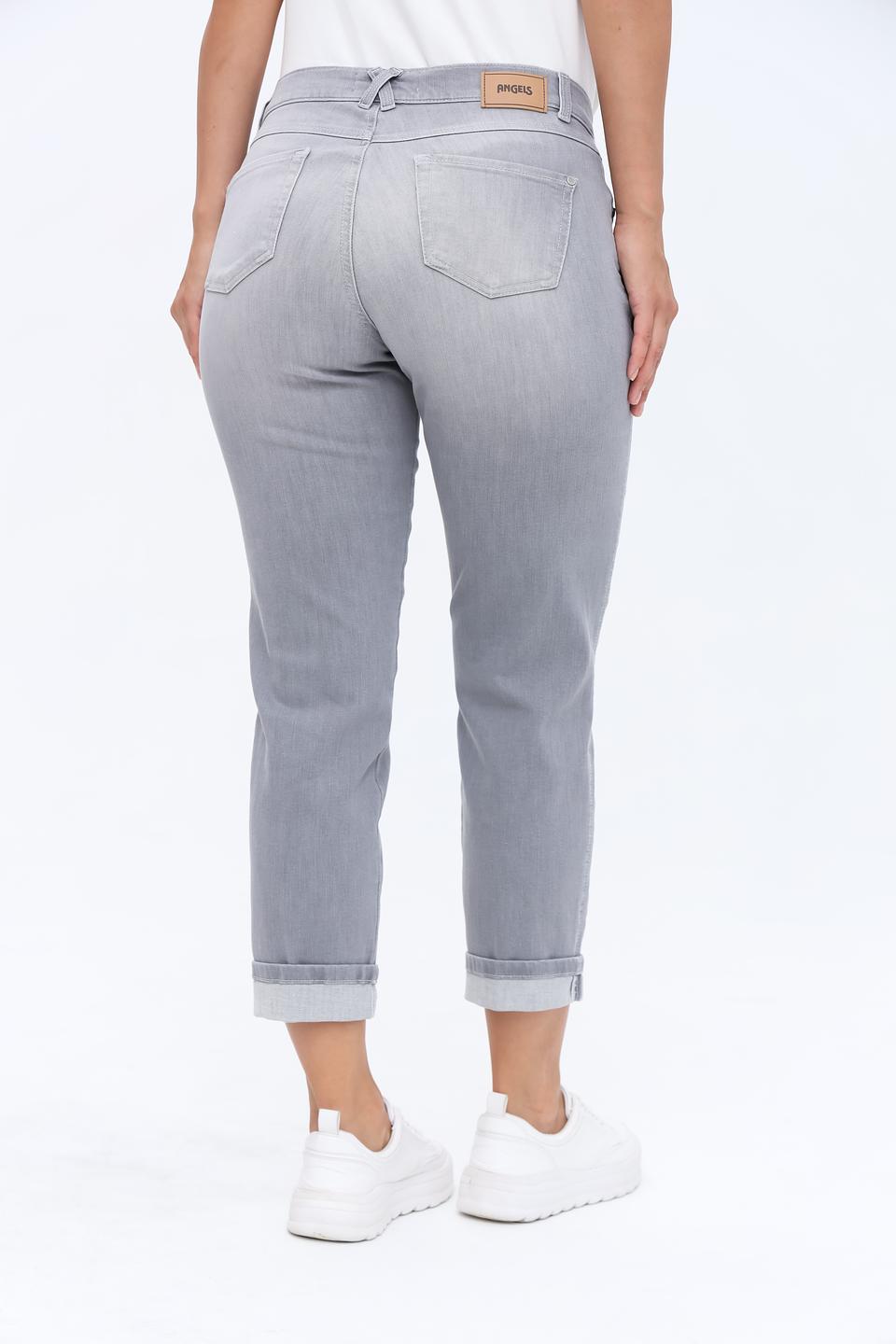 Джинсы Angels серые укороченные