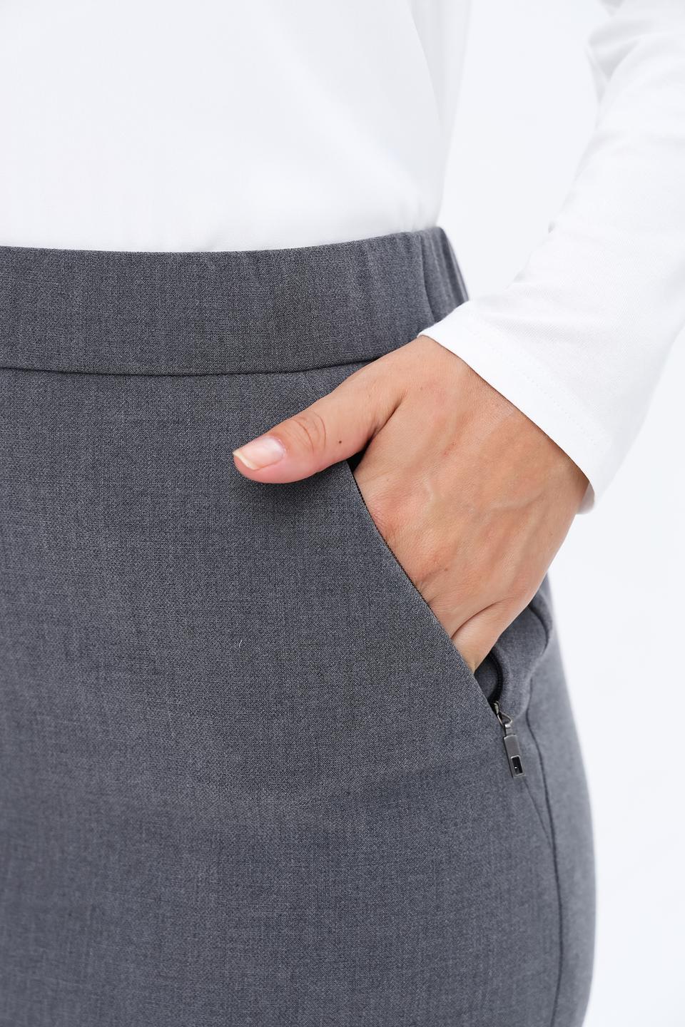 Юбка Sommer mann серая с карманами