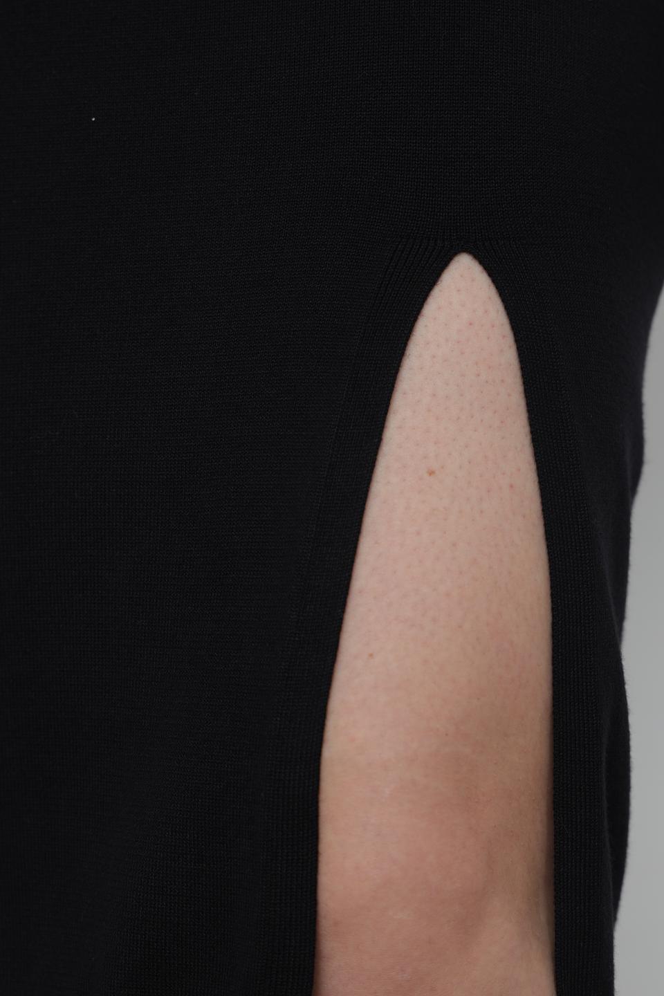 Юбка Samoon чёрная с разрезом