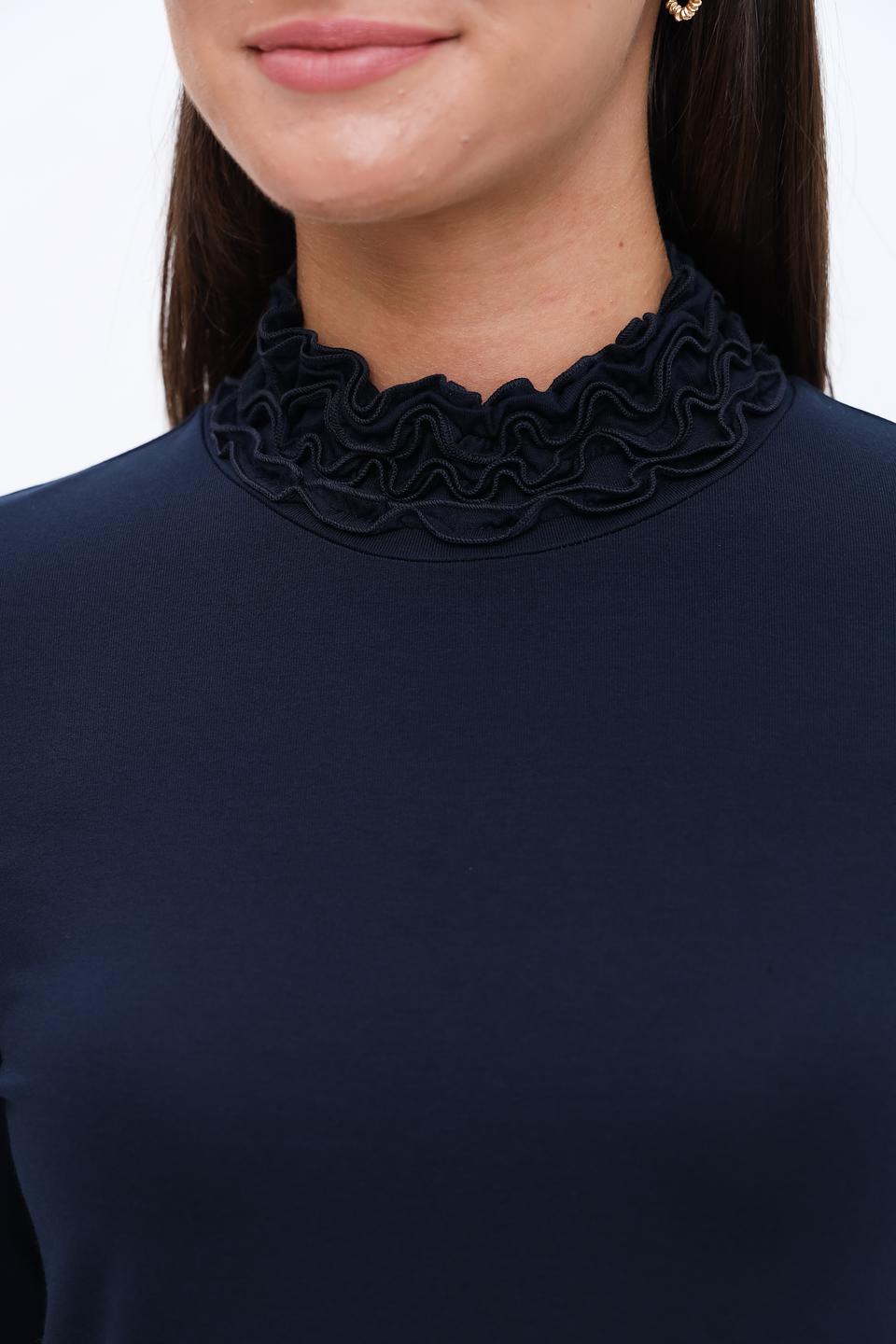 Блуза Sommer mann с воротником-стойкой