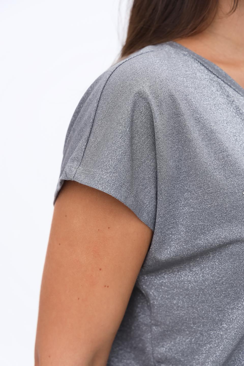 Футболка Monari с принтом серая