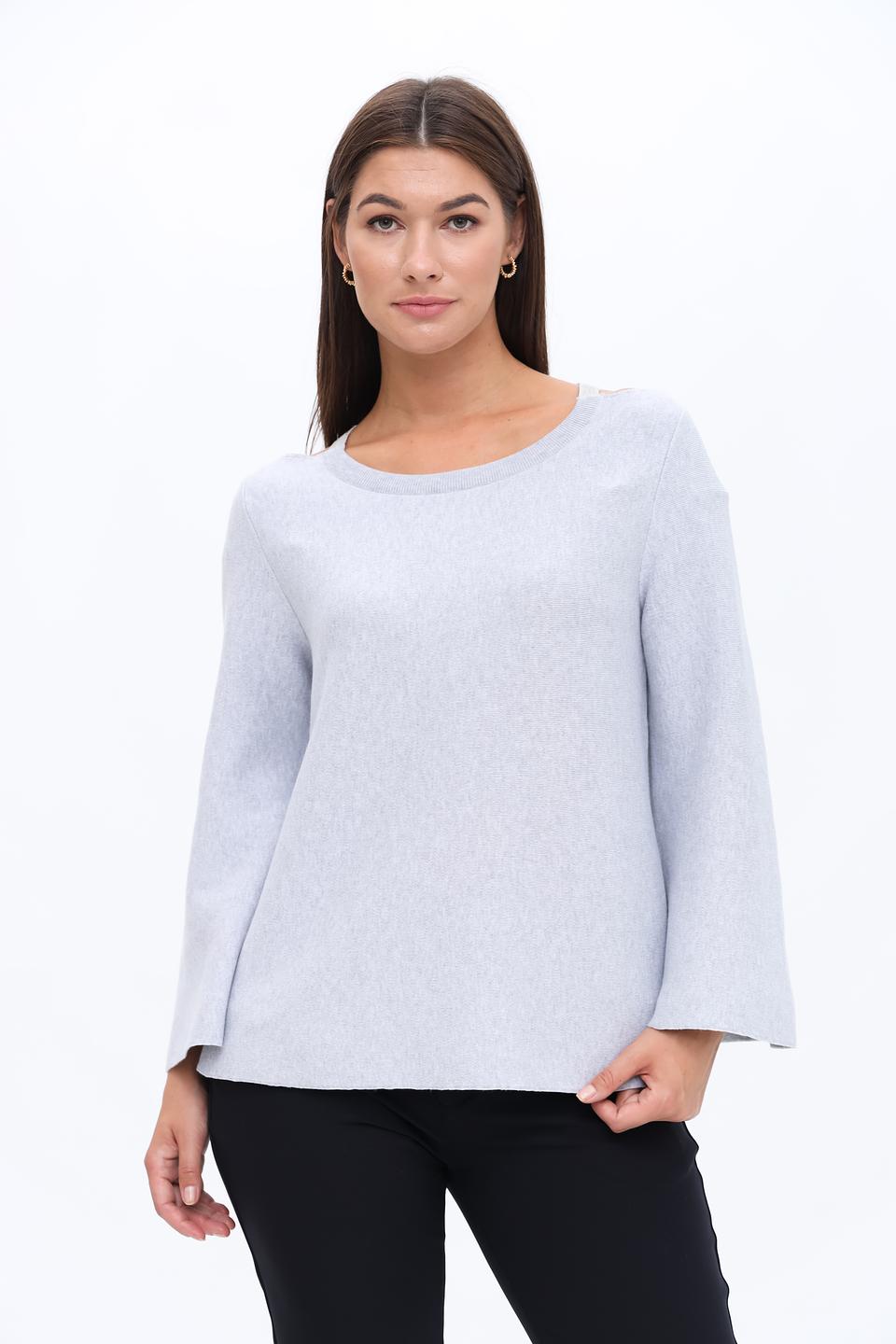 Пуловер Monari серый с вырезом