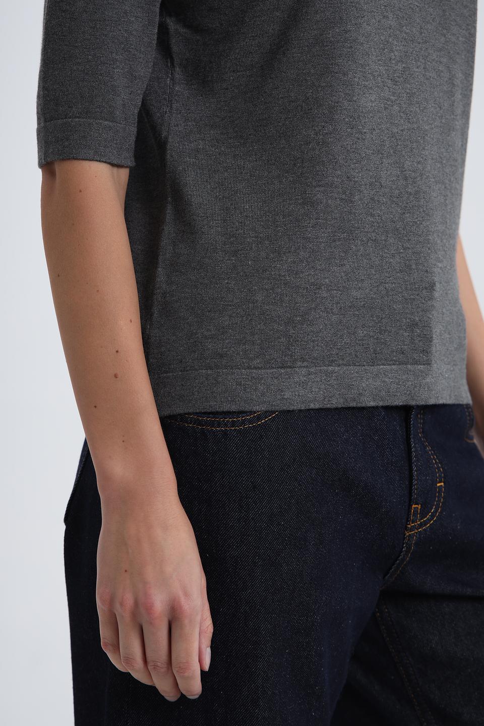 Водолазка Pezzo серая с рукавом 3/4