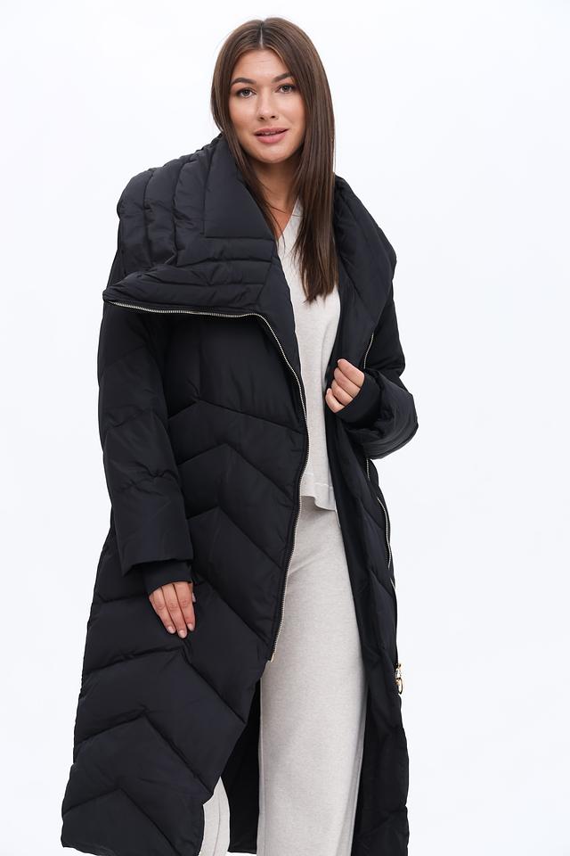 Пальто Silvian Heach стеганое чёрное