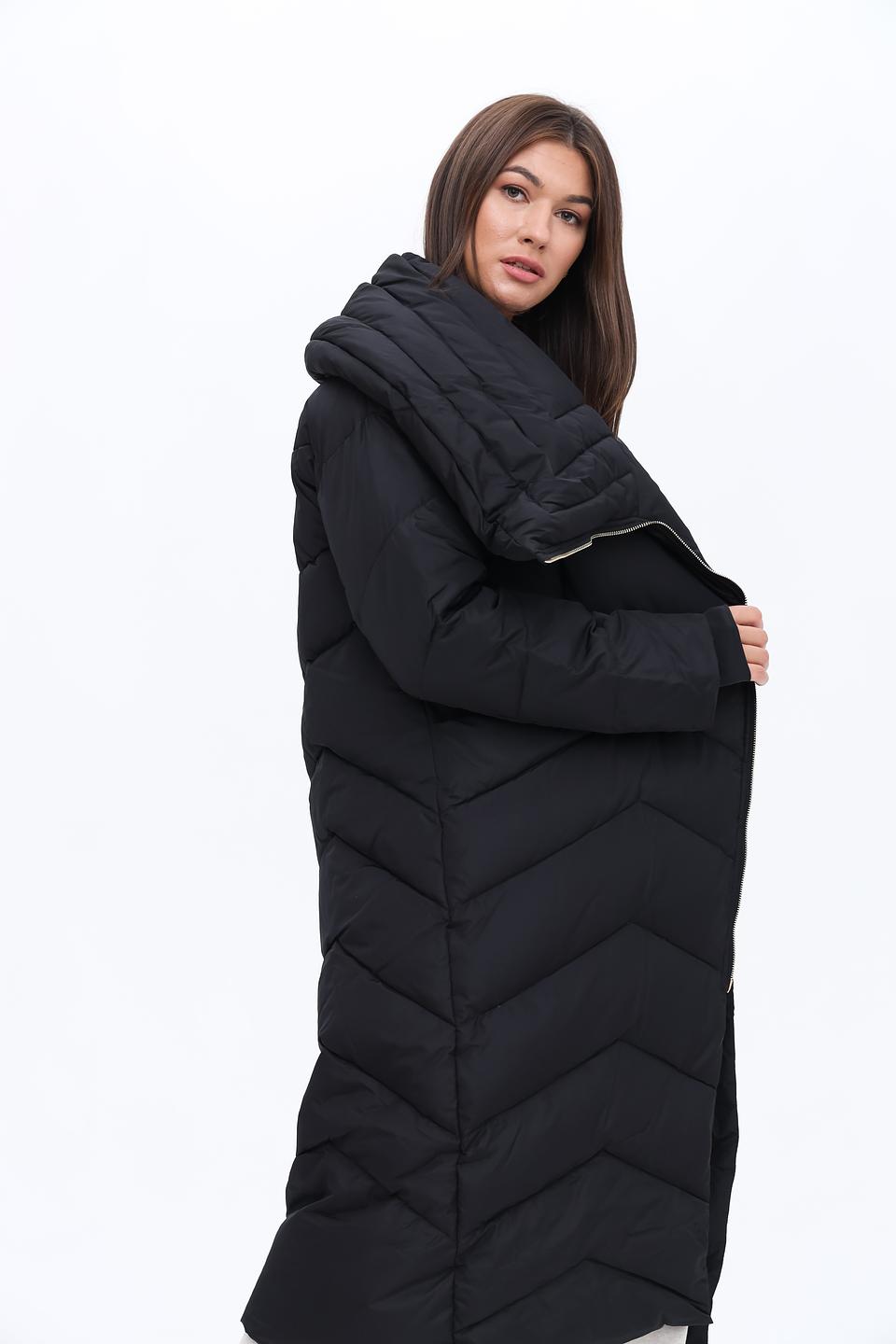 Пальто Silvian Heach стеганое чёрное