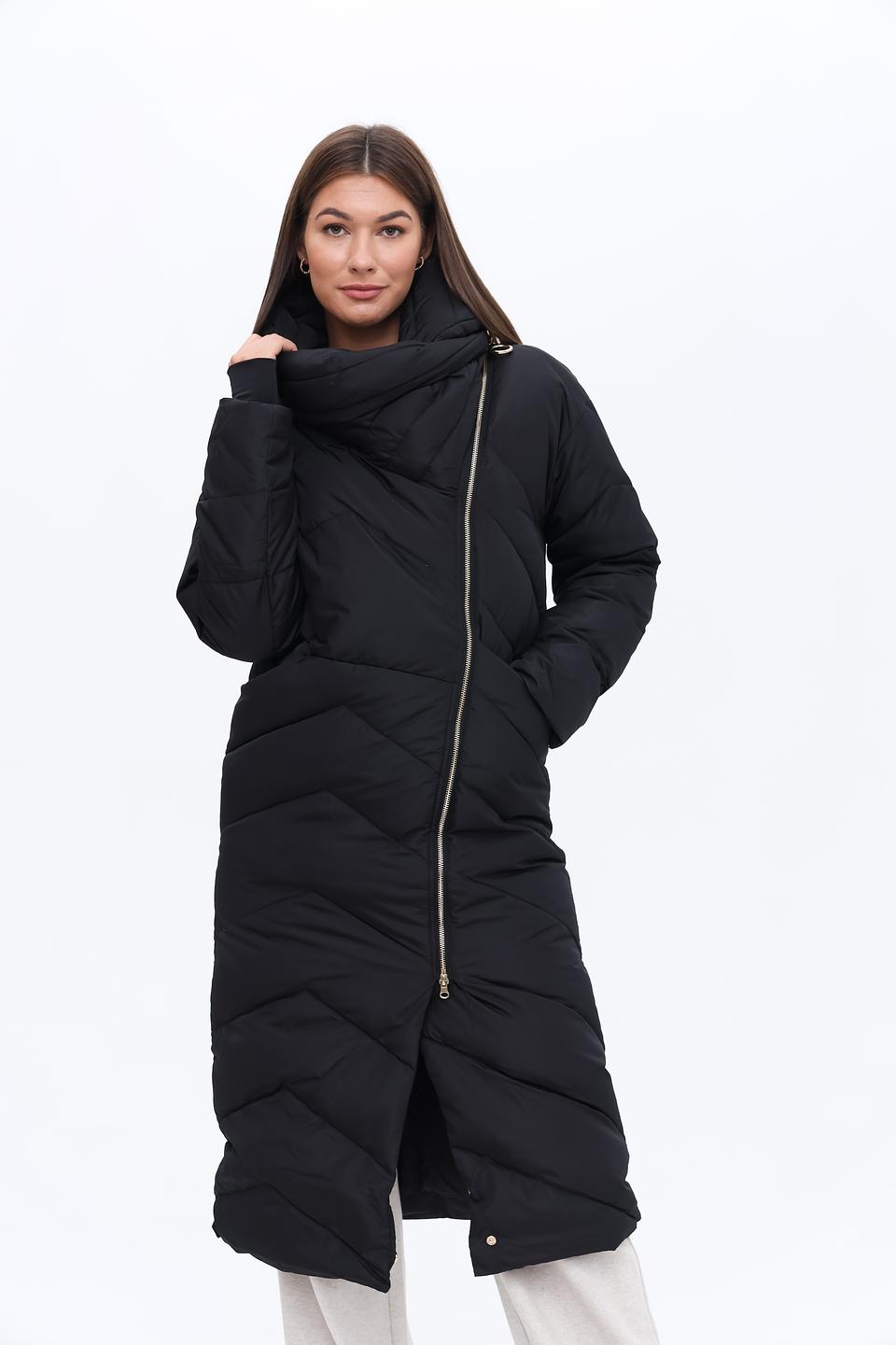 Пальто Silvian Heach стеганое чёрное